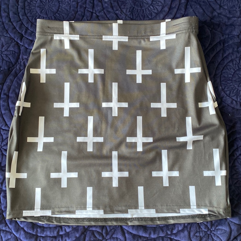 🎁 NEW BlackMilk Cross of St Peter Mini Skirt WITH TAGS size medium GIFTABLE